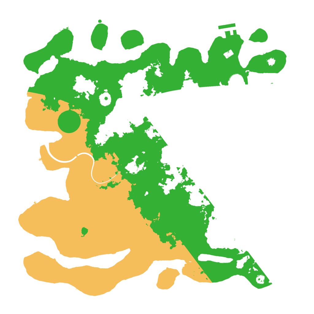 Biome Rust Map: Procedural Map, Size: 3700, Seed: 2058296114