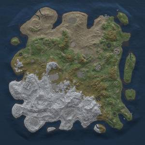 Thumbnail Rust Map: Procedural Map, Size: 4250, Seed: 648349392, 19 Monuments