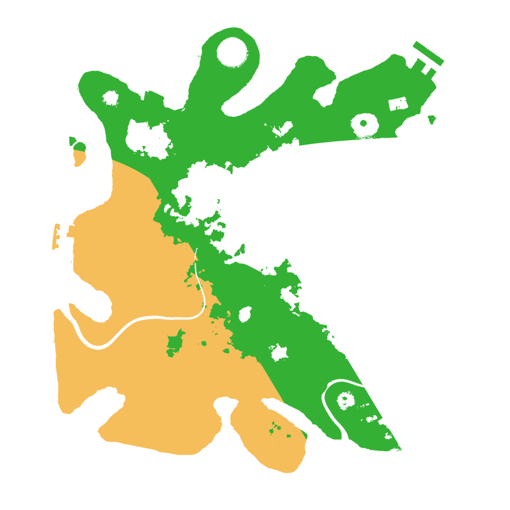 Biome Rust Map: Procedural Map, Size: 3000, Seed: 420286596