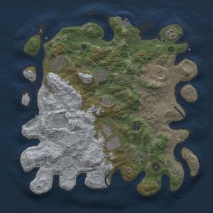 Thumbnail Rust Map: Procedural Map, Size: 3800, Seed: 191023608, 17 Monuments