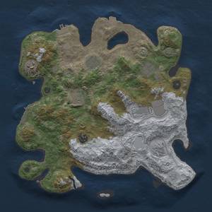 Thumbnail Rust Map: Procedural Map, Size: 3500, Seed: 2505, 16 Monuments