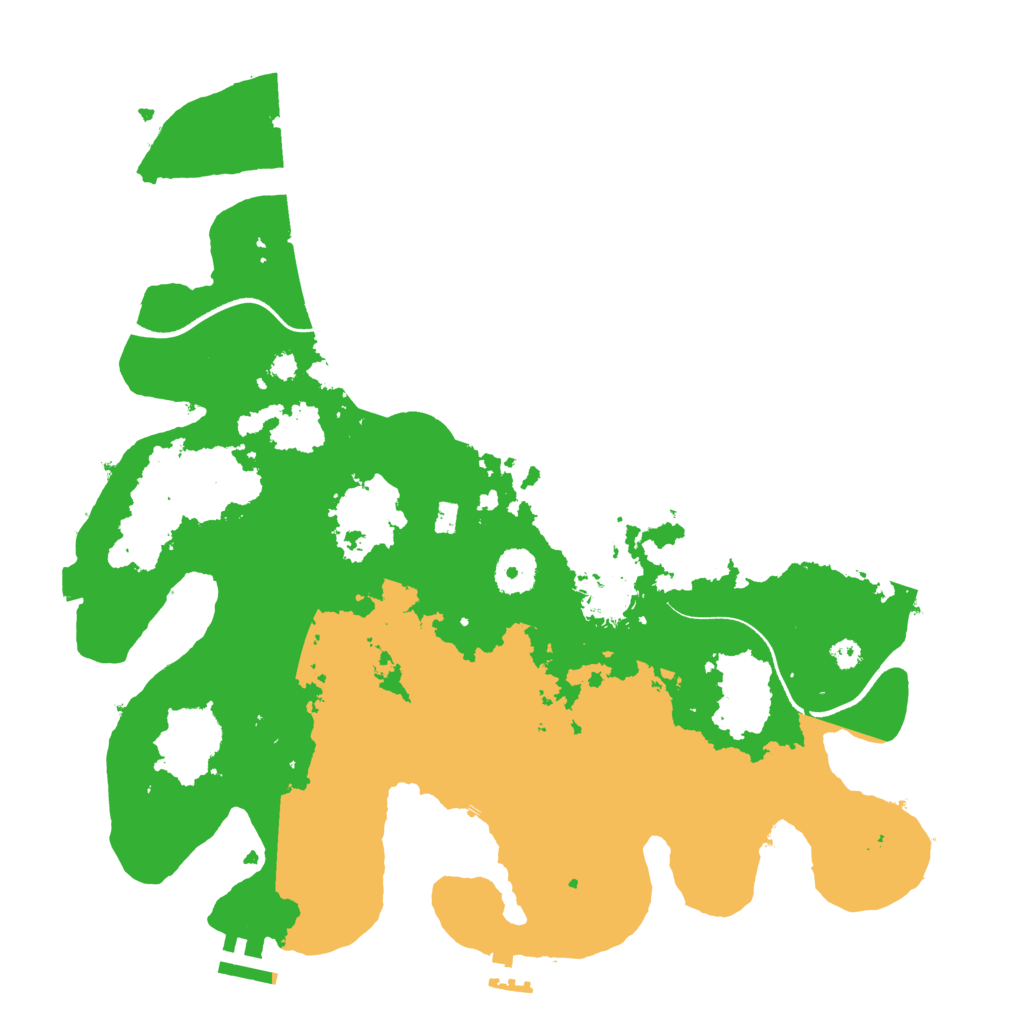 Biome Rust Map: Procedural Map, Size: 3500, Seed: 80982745