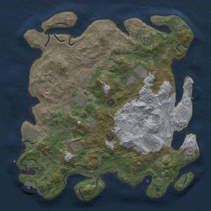 Thumbnail Rust Map: Procedural Map, Size: 4250, Seed: 279383894, 19 Monuments