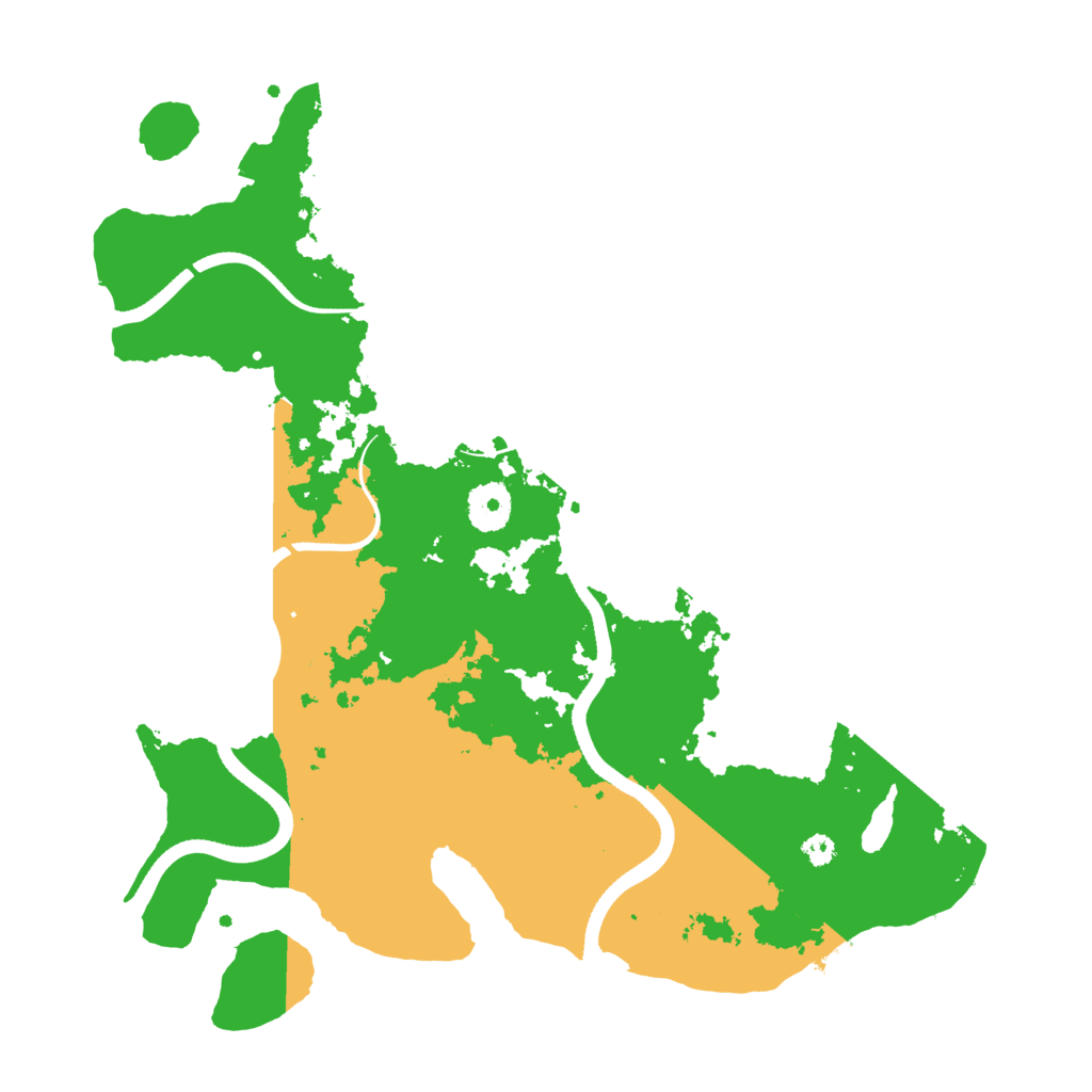 Biome Rust Map: Procedural Map, Size: 3500, Seed: 8895200