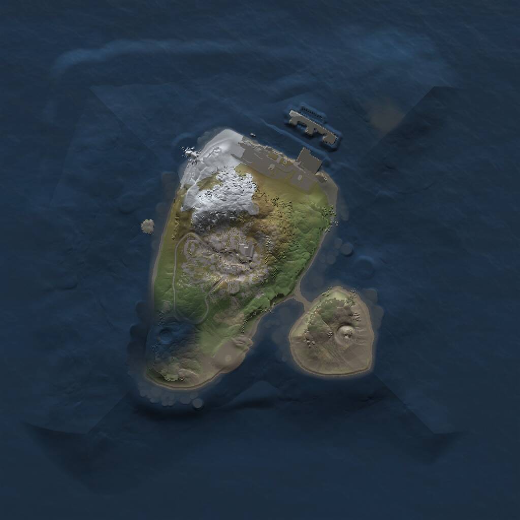 Rust Map: Procedural Map, Size: 1500, Seed: 723330955, 2 Monuments