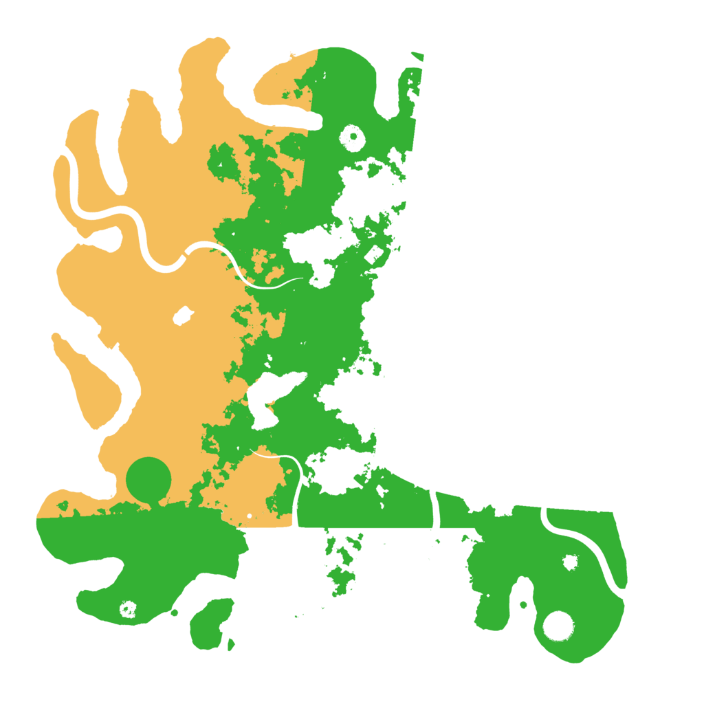 Biome Rust Map: Procedural Map, Size: 4100, Seed: 45219276