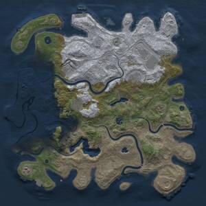 Thumbnail Rust Map: Procedural Map, Size: 4250, Seed: 941051509, 15 Monuments