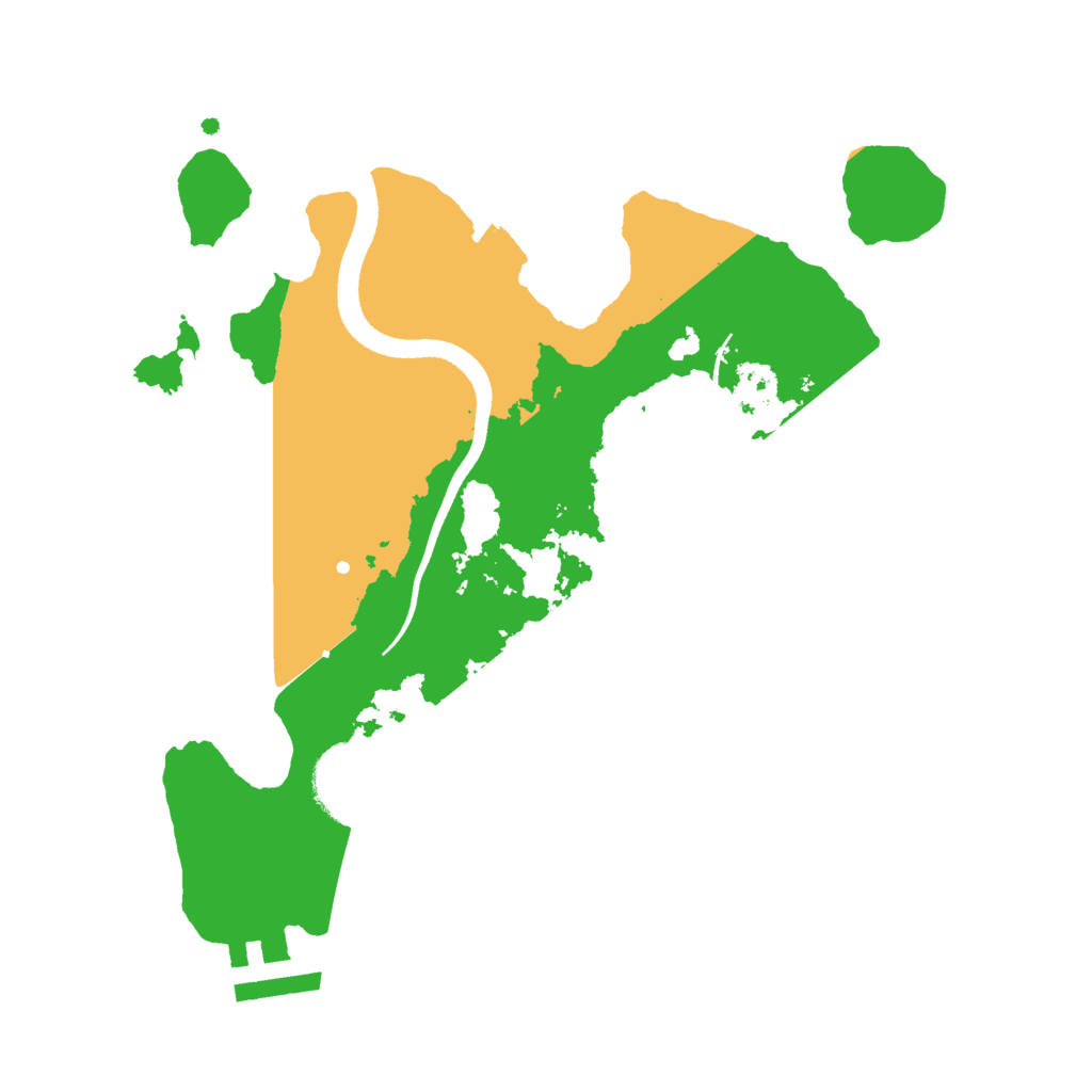 Biome Rust Map: Procedural Map, Size: 2500, Seed: 187255885