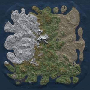 Thumbnail Rust Map: Procedural Map, Size: 5000, Seed: 88493820, 19 Monuments