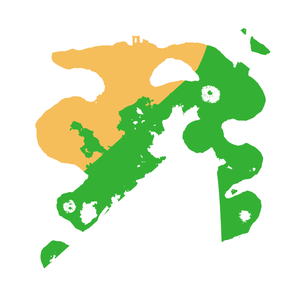 Biome Rust Map: Procedural Map, Size: 2500, Seed: 614373017