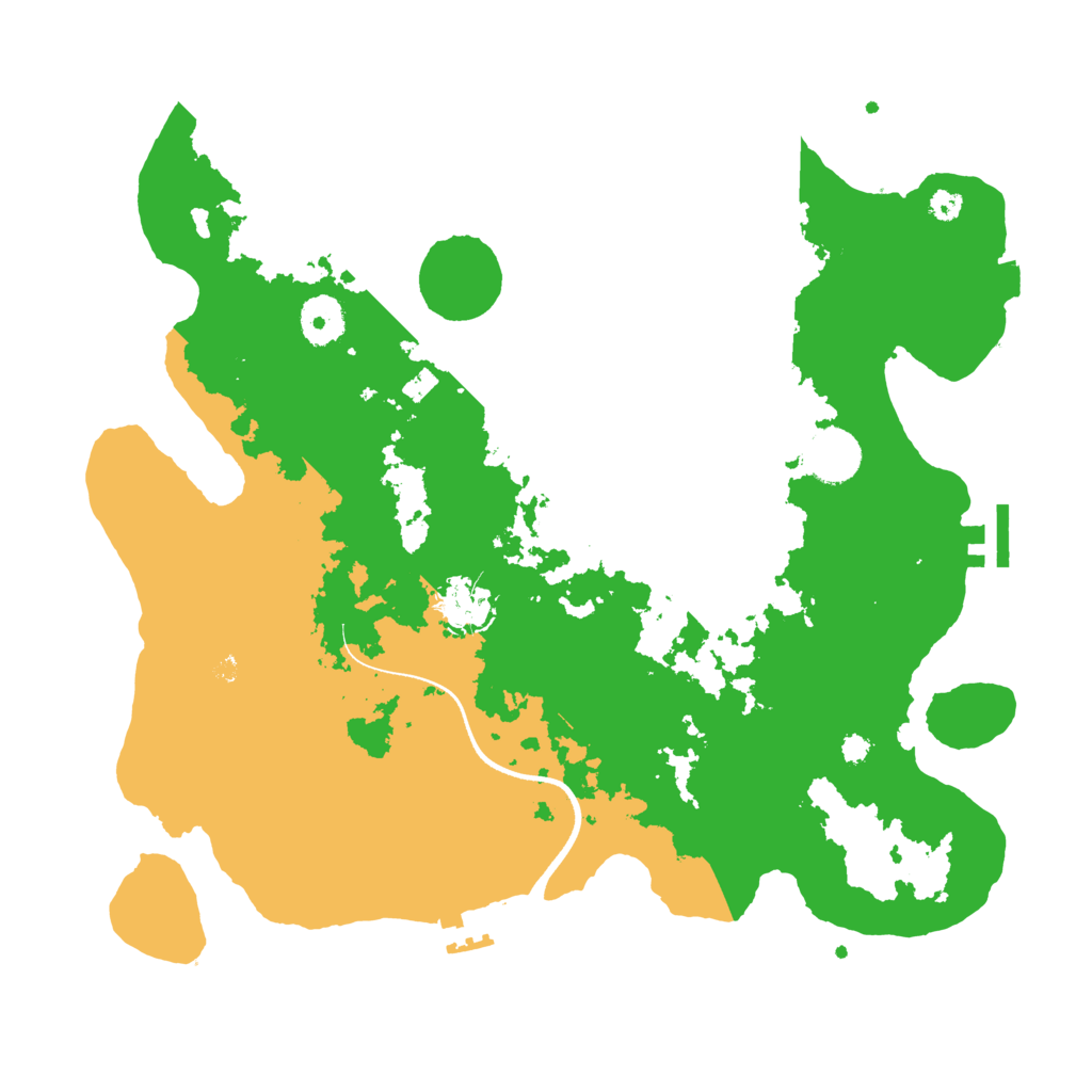 Biome Rust Map: Procedural Map, Size: 3500, Seed: 260973568