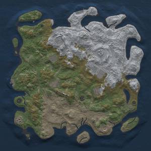 Thumbnail Rust Map: Procedural Map, Size: 4500, Seed: 97252185, 19 Monuments