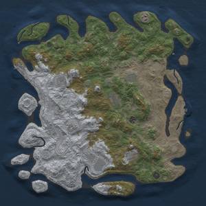 Thumbnail Rust Map: Procedural Map, Size: 4500, Seed: 623455, 18 Monuments