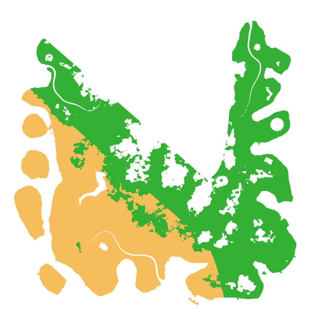 Biome Rust Map: Procedural Map, Size: 4250, Seed: 836607696