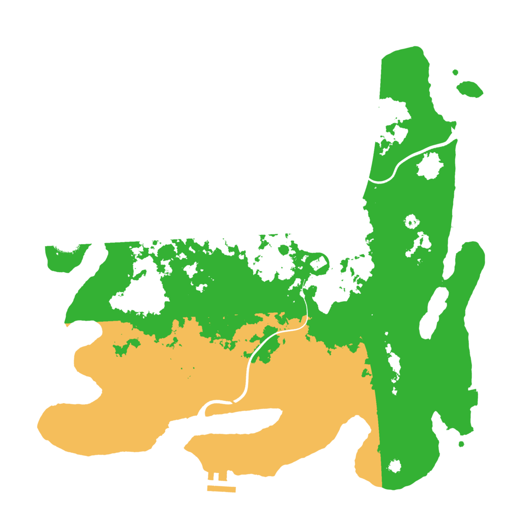 Biome Rust Map: Procedural Map, Size: 3700, Seed: 51582184