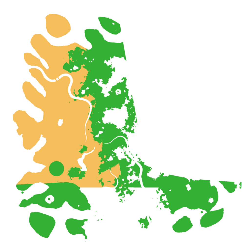 Biome Rust Map: Procedural Map, Size: 4400, Seed: 77109107