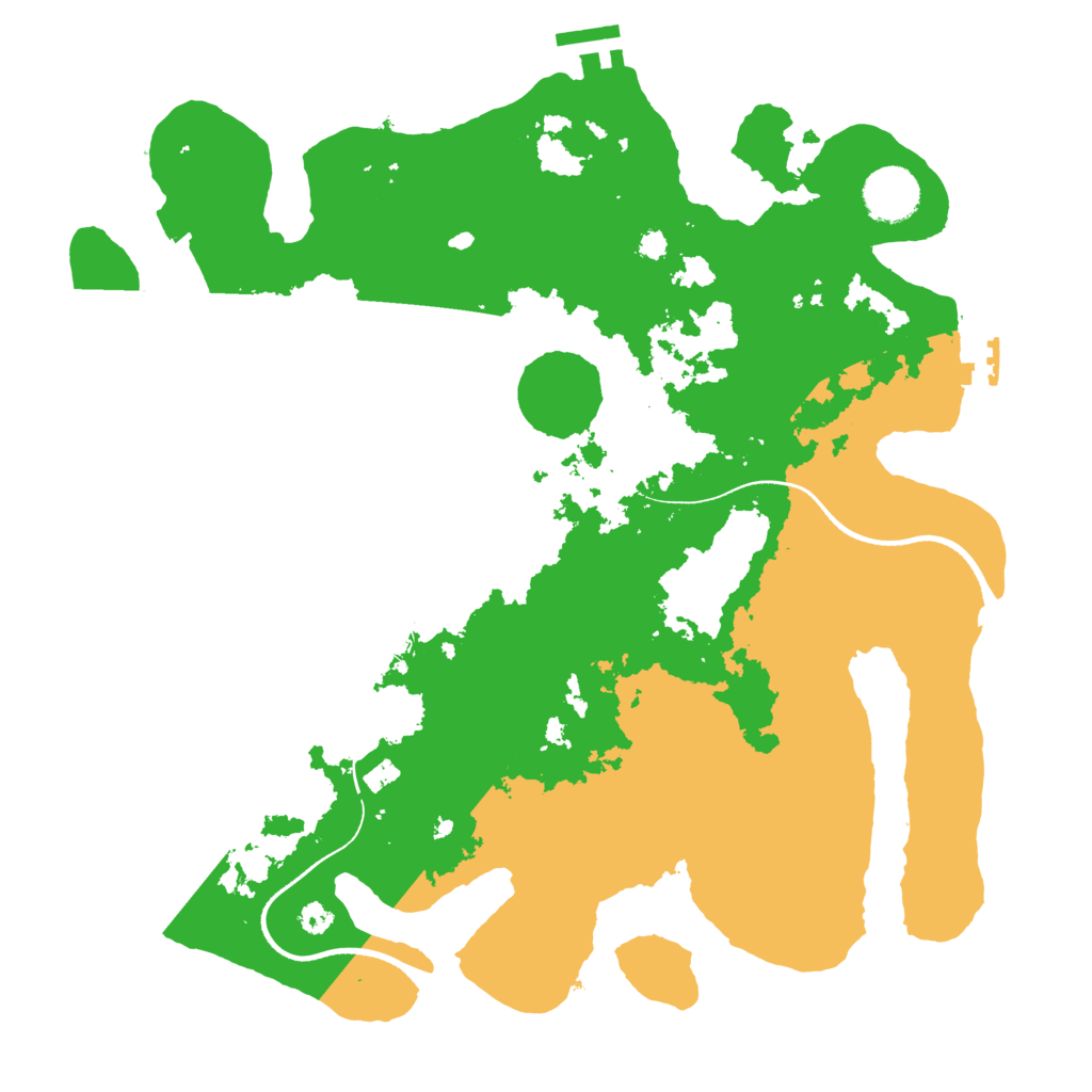 Biome Rust Map: Procedural Map, Size: 3450, Seed: 34538855