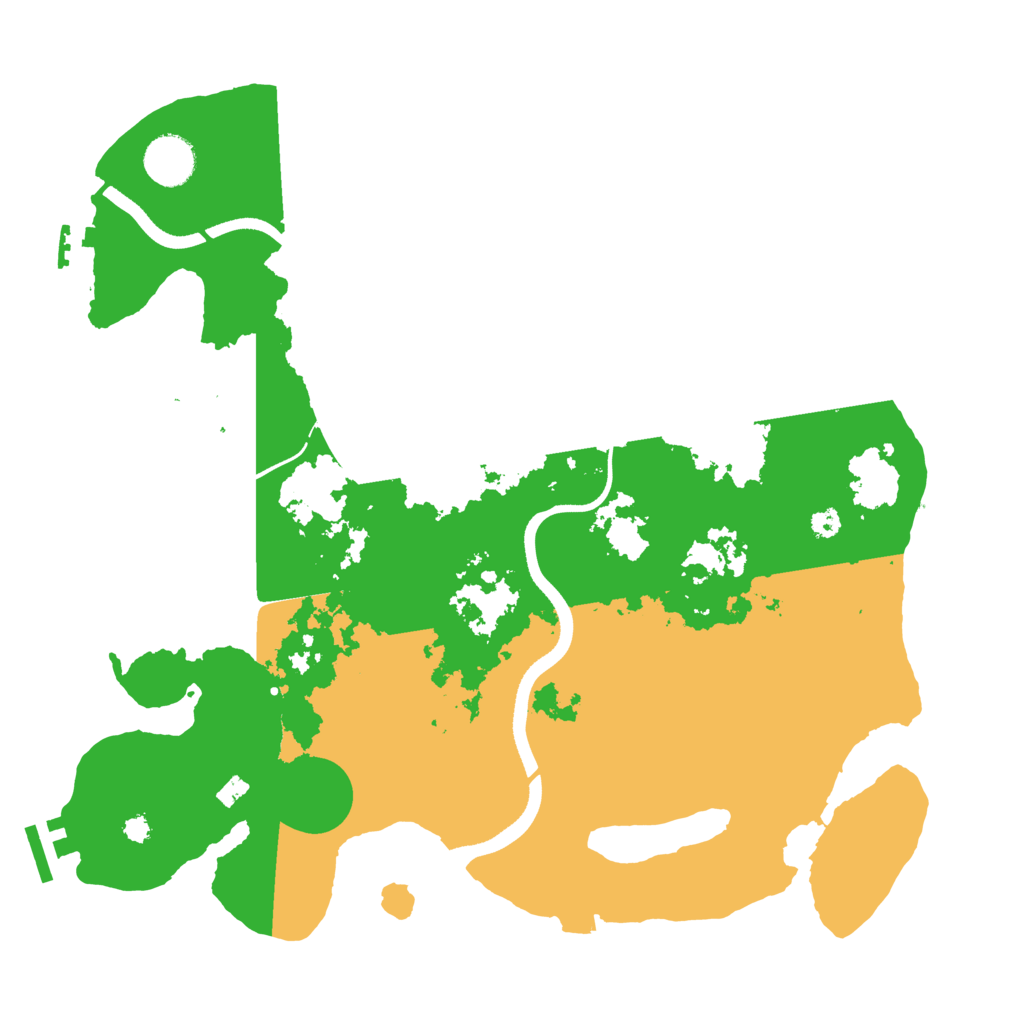 Biome Rust Map: Procedural Map, Size: 3550, Seed: 88791807