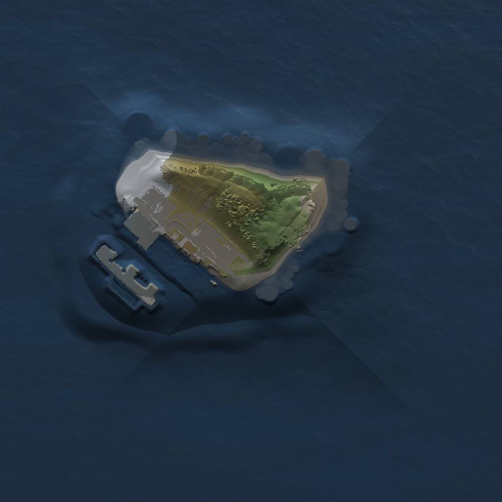 Rust Map: Procedural Map, Size: 1000, Seed: 17548, 2 Monuments