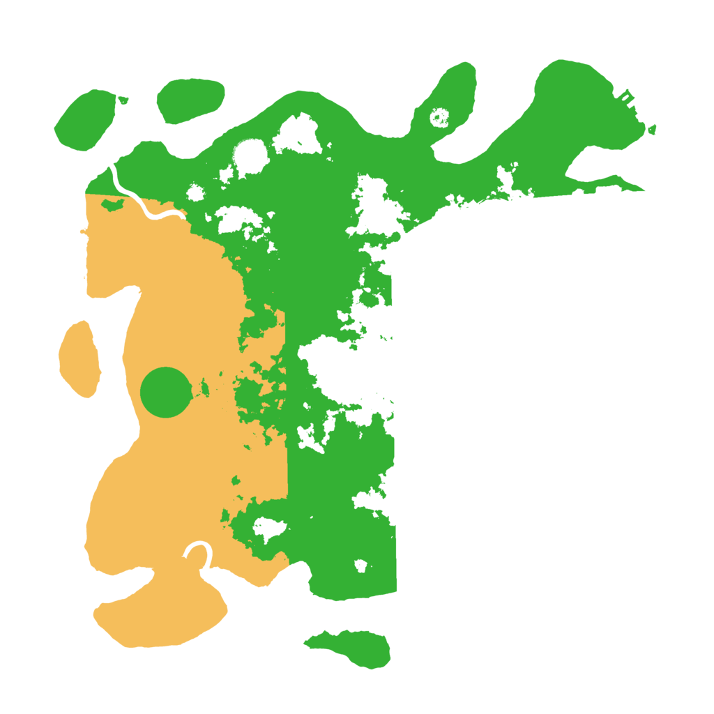 Biome Rust Map: Procedural Map, Size: 3700, Seed: 28294424