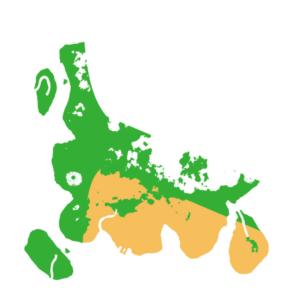 Biome Rust Map: Procedural Map, Size: 3000, Seed: 3668