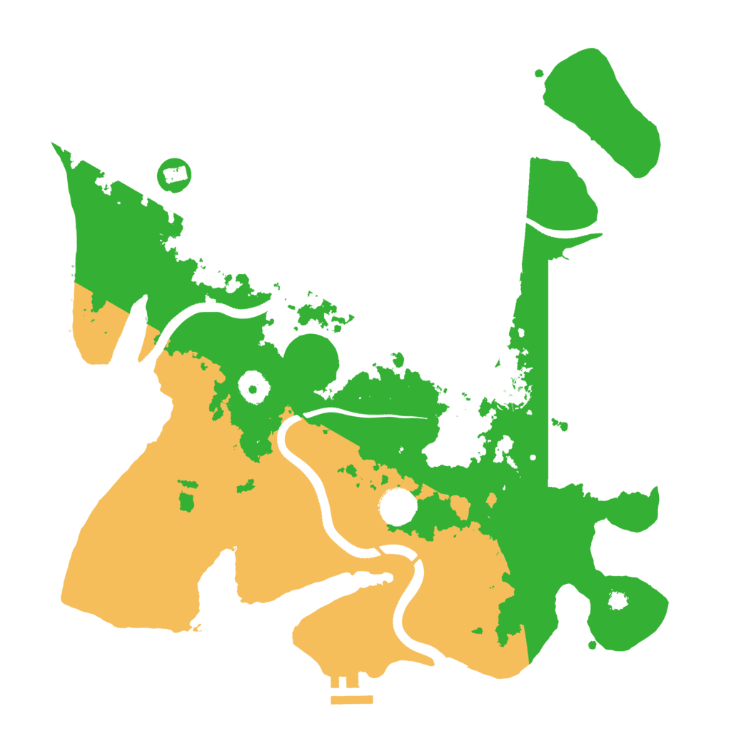 Biome Rust Map: Procedural Map, Size: 3500, Seed: 68760335
