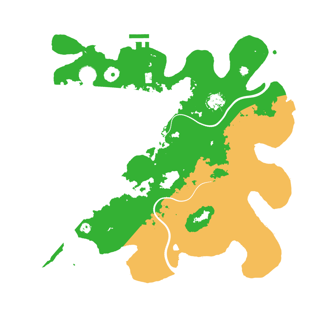 Biome Rust Map: Procedural Map, Size: 3200, Seed: 155
