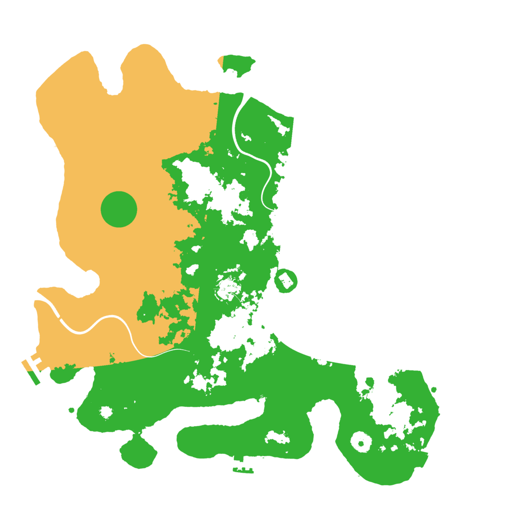 Biome Rust Map: Procedural Map, Size: 3700, Seed: 58013173