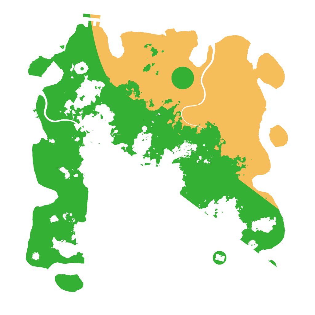 Biome Rust Map: Procedural Map, Size: 3700, Seed: 25347374