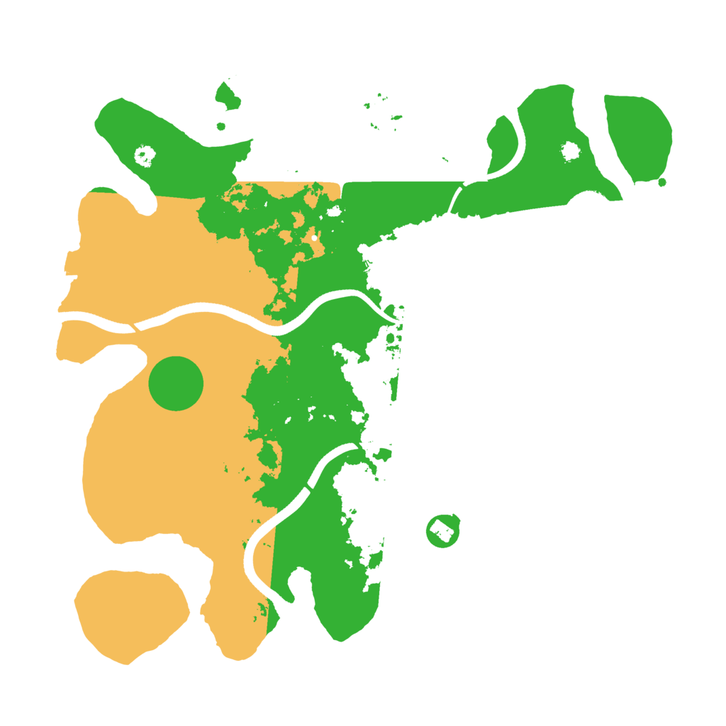 Biome Rust Map: Procedural Map, Size: 3500, Seed: 377905387