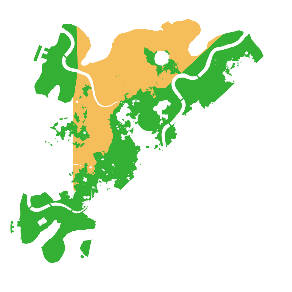 Biome Rust Map: Procedural Map, Size: 3600, Seed: 43779275