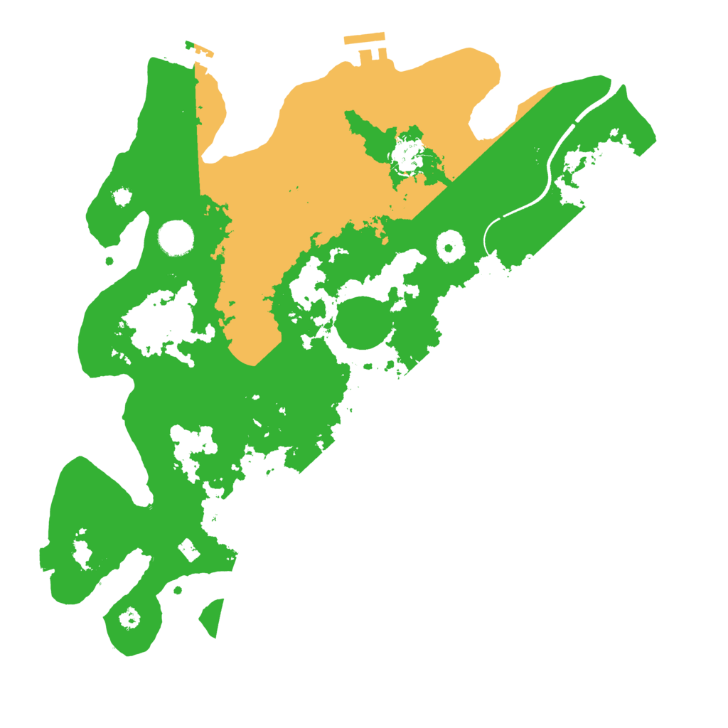Biome Rust Map: Procedural Map, Size: 3600, Seed: 43779275