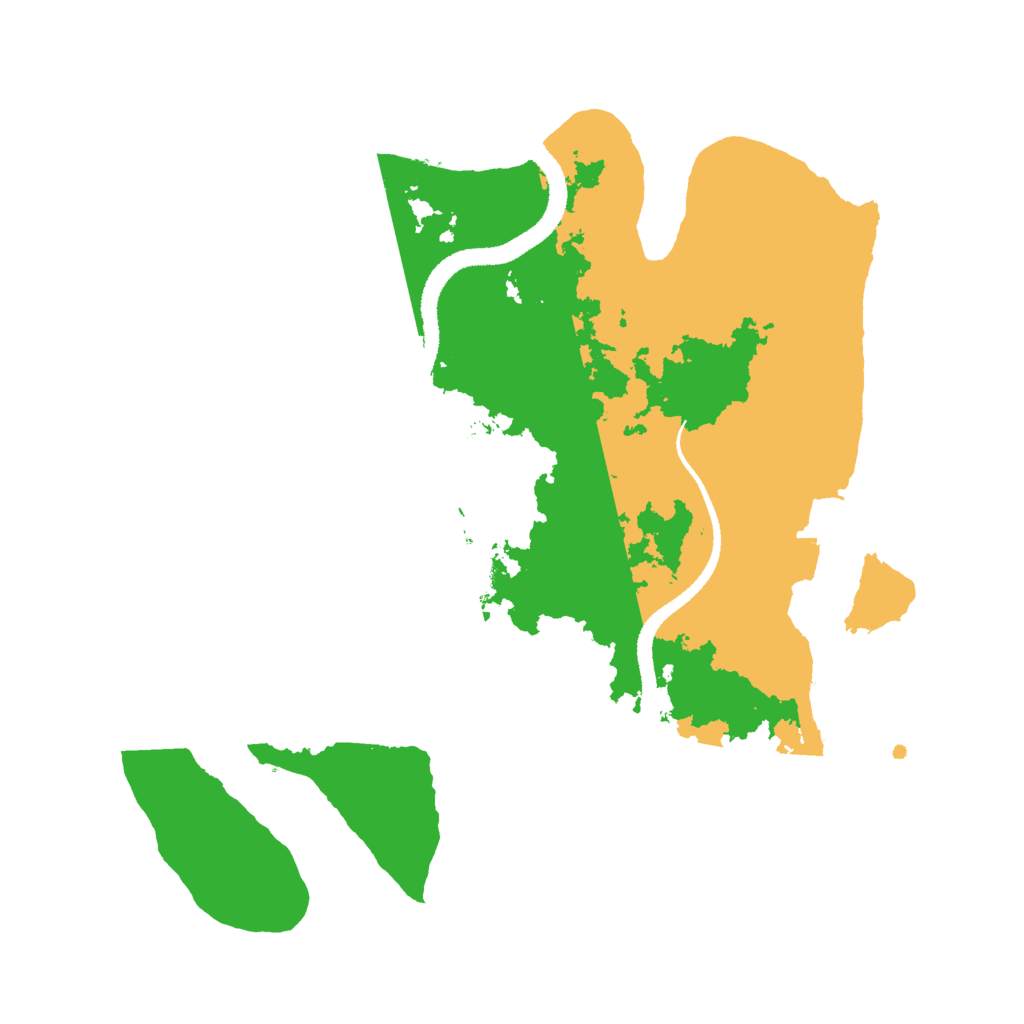 Biome Rust Map: Procedural Map, Size: 2799, Seed: 13841