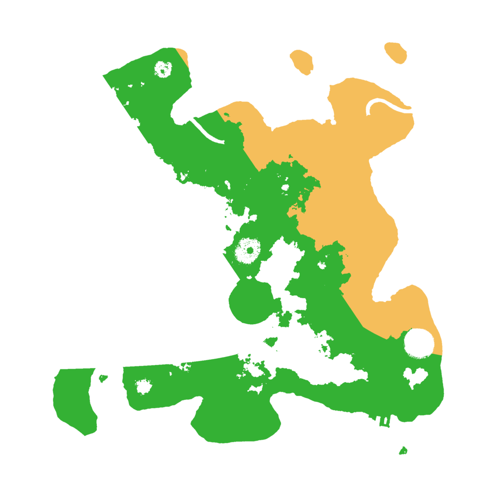 Biome Rust Map: Procedural Map, Size: 3000, Seed: 23421412