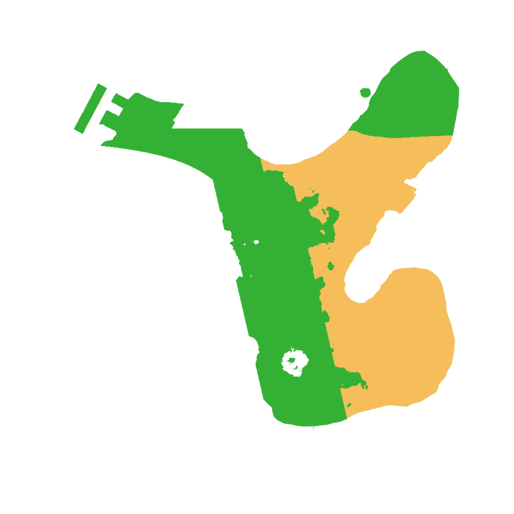 Biome Rust Map: Procedural Map, Size: 2000, Seed: 1122160414