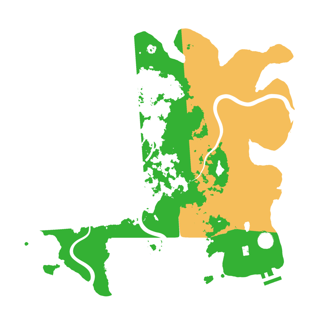 Biome Rust Map: Procedural Map, Size: 3500, Seed: 308416502