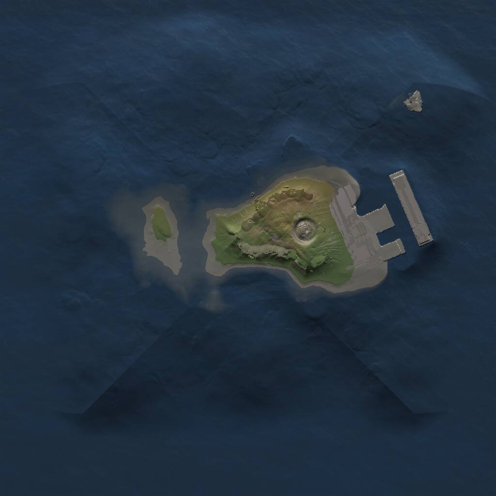 Rust Map: Procedural Map, Size: 1300, Seed: 1234, 2 Monuments