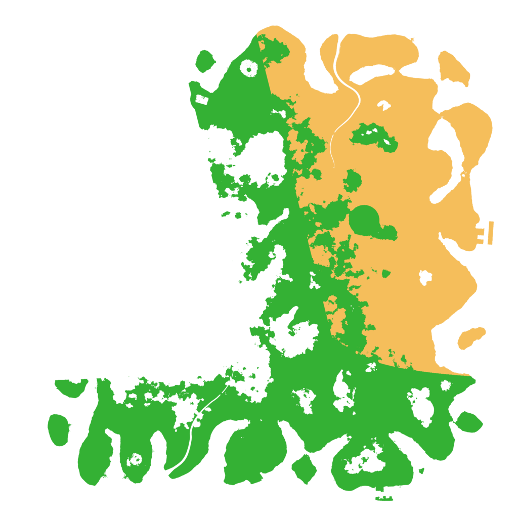 Biome Rust Map: Procedural Map, Size: 4500, Seed: 192385