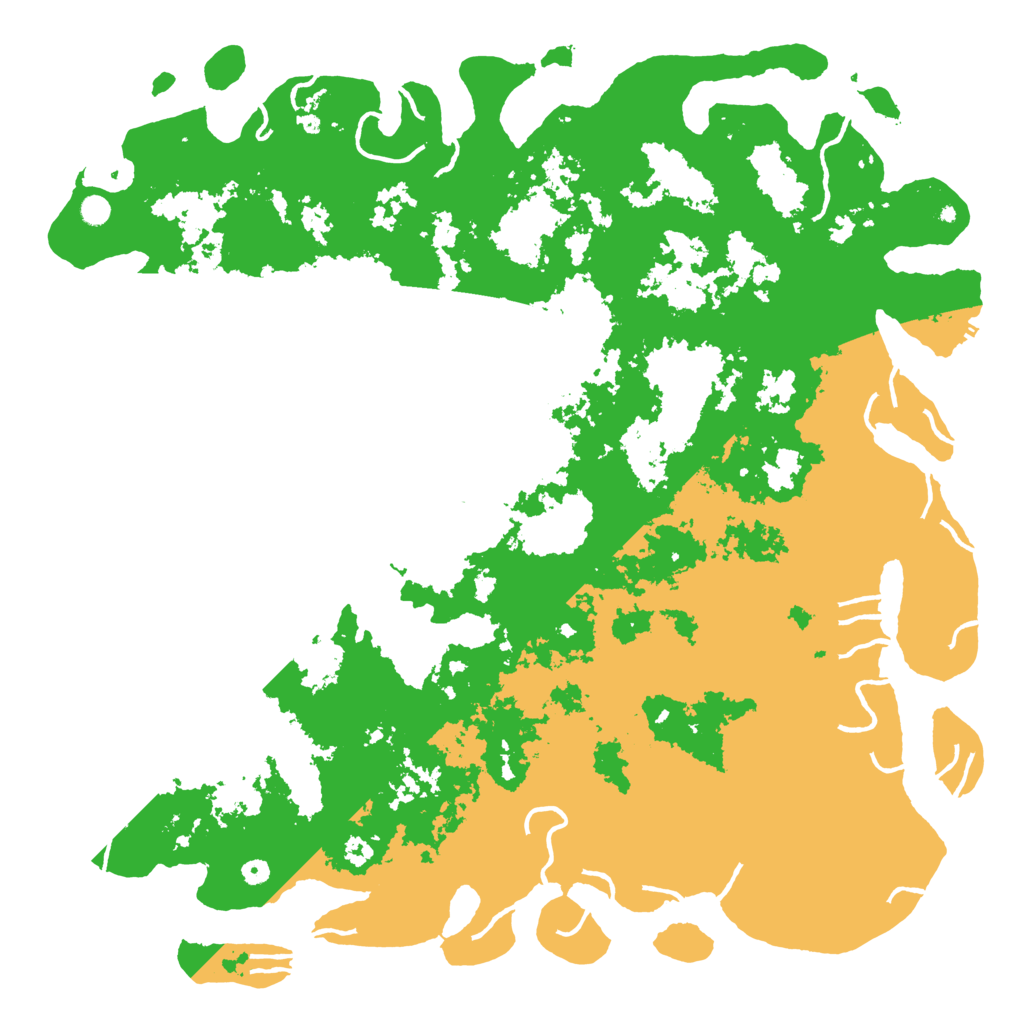 Biome Rust Map: Procedural Map, Size: 6000, Seed: 45674946