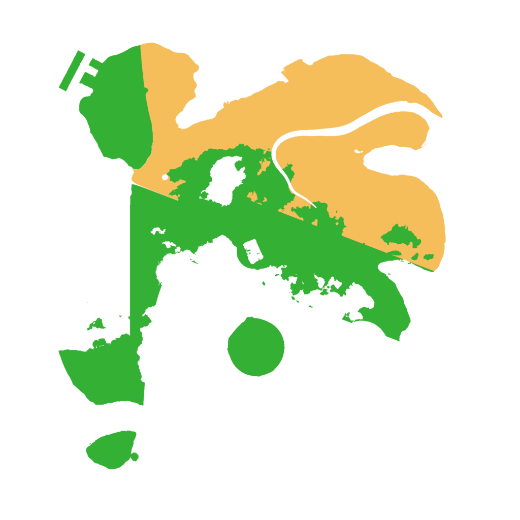 Biome Rust Map: Procedural Map, Size: 2500, Seed: 1355555004