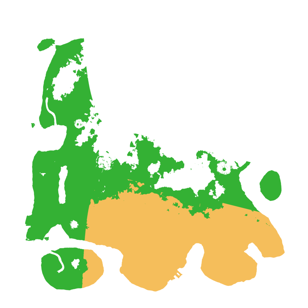 Biome Rust Map: Procedural Map, Size: 3500, Seed: 832742835