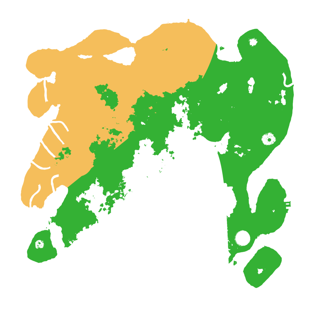 Biome Rust Map: Procedural Map, Size: 3650, Seed: 27485612