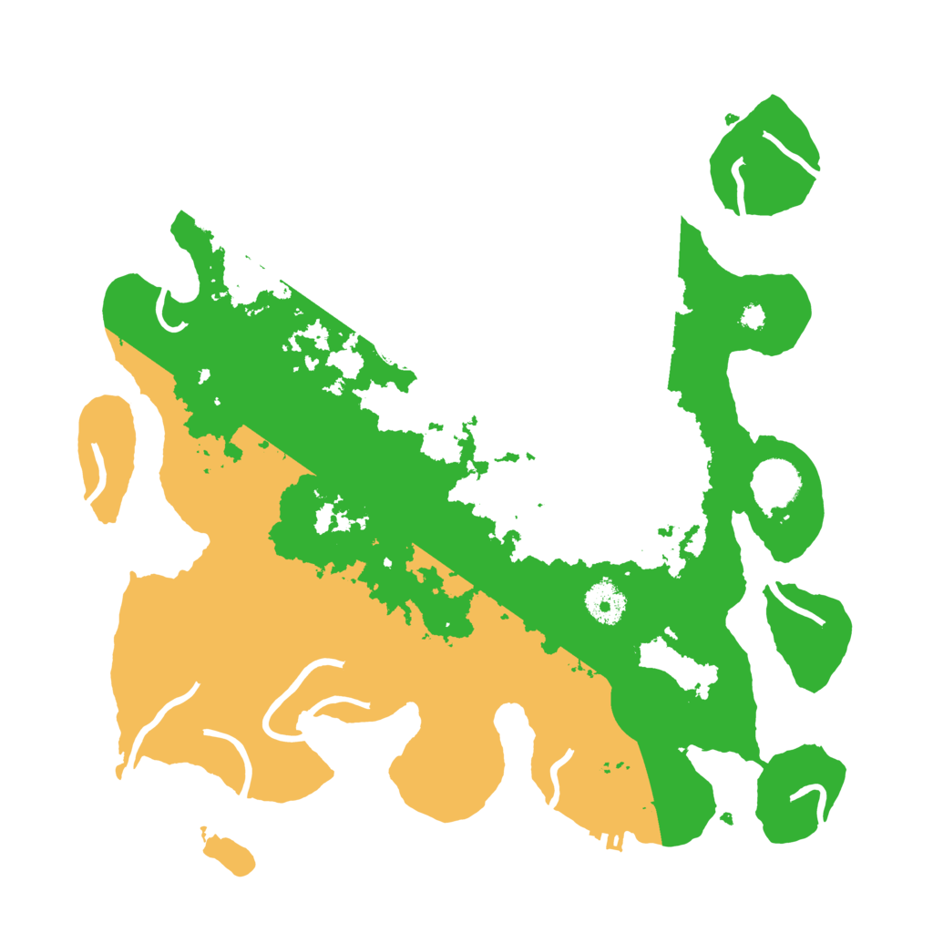 Biome Rust Map: Procedural Map, Size: 3500, Seed: 91242985