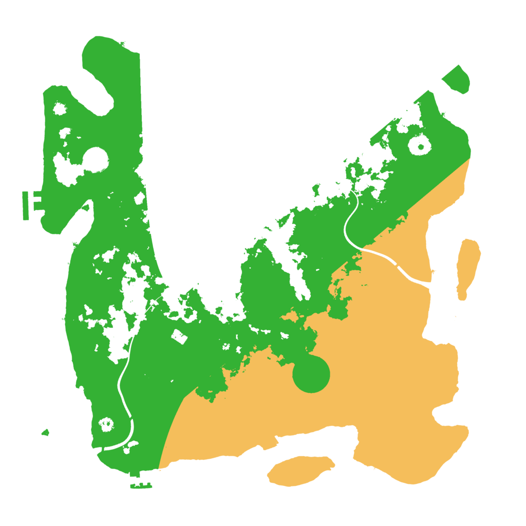Biome Rust Map: Procedural Map, Size: 3700, Seed: 67651732