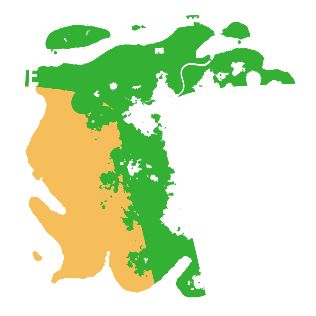 Biome Rust Map: Procedural Map, Size: 3700, Seed: 65669296
