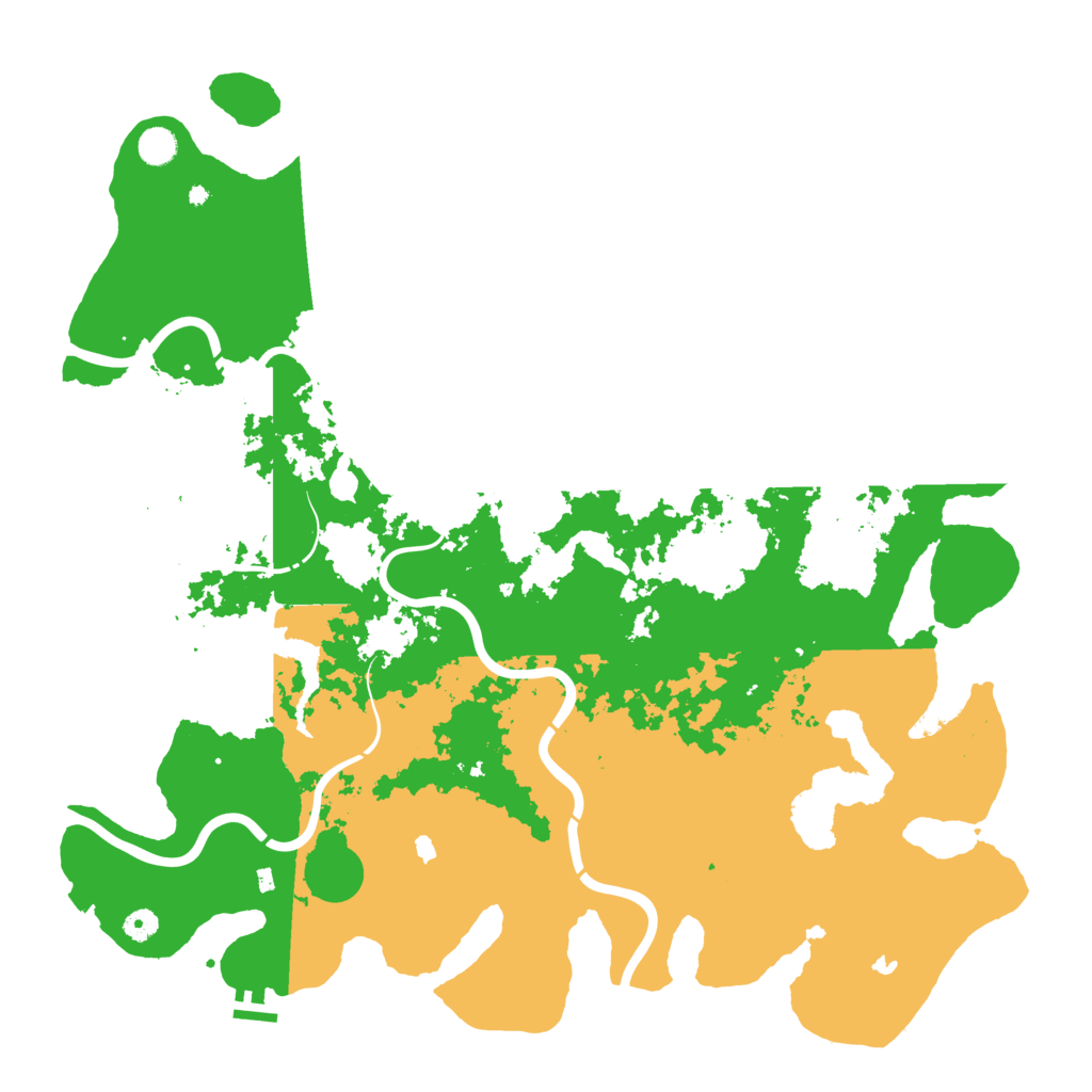 Biome Rust Map: Procedural Map, Size: 5000, Seed: 1204385157
