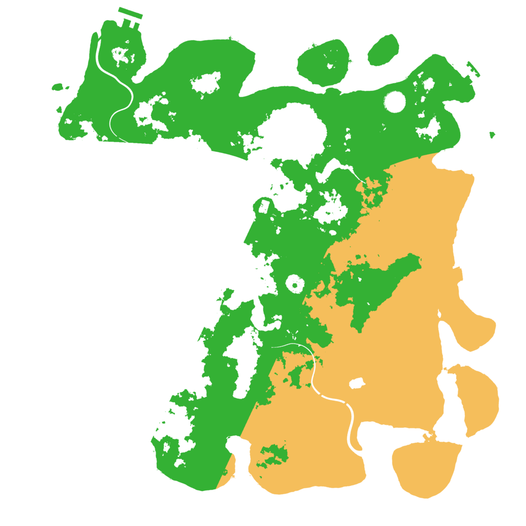 Biome Rust Map: Procedural Map, Size: 4300, Seed: 97419194