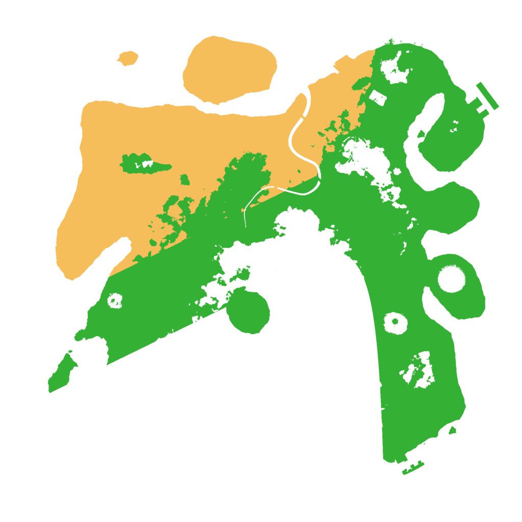 Biome Rust Map: Procedural Map, Size: 3400, Seed: 53704497