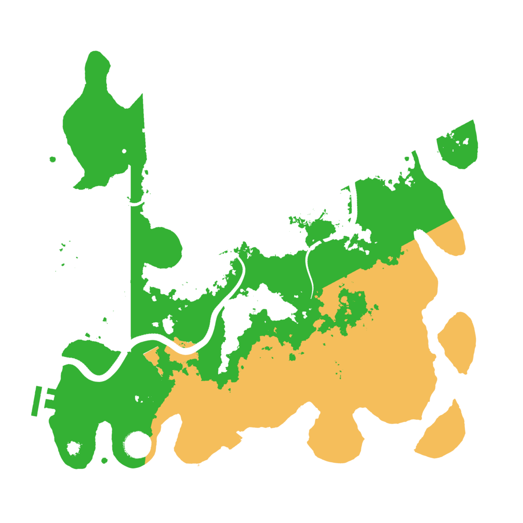 Biome Rust Map: Procedural Map, Size: 3500, Seed: 61214184