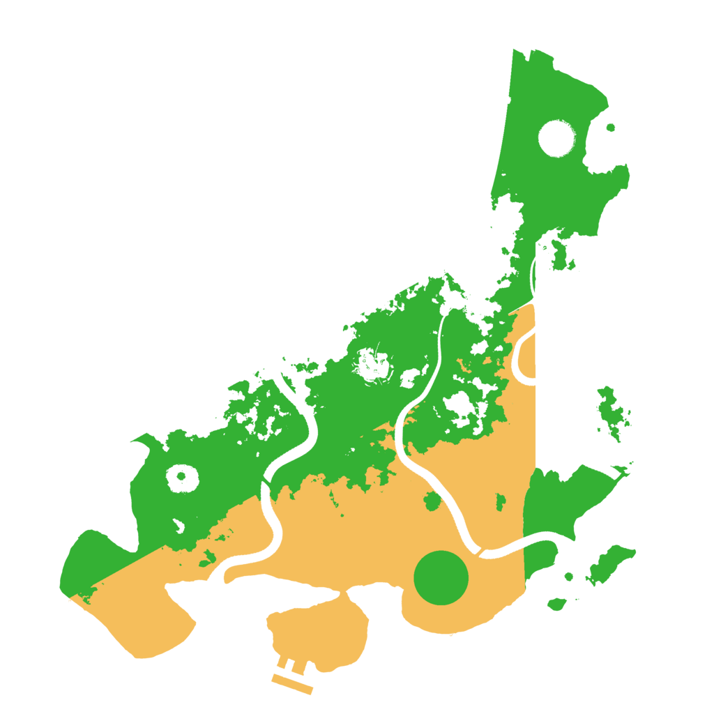 Biome Rust Map: Procedural Map, Size: 3450, Seed: 34951275